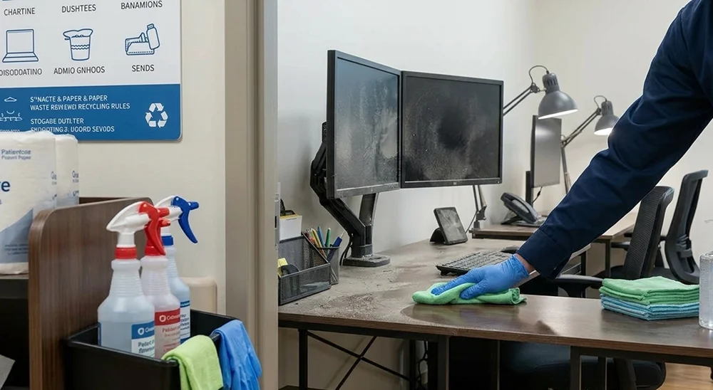 Dusting & surface wiping