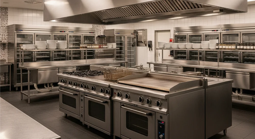 Commercial kitchen deep cleaning