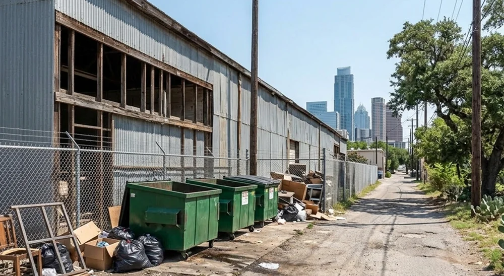 Dumpster area cleaning