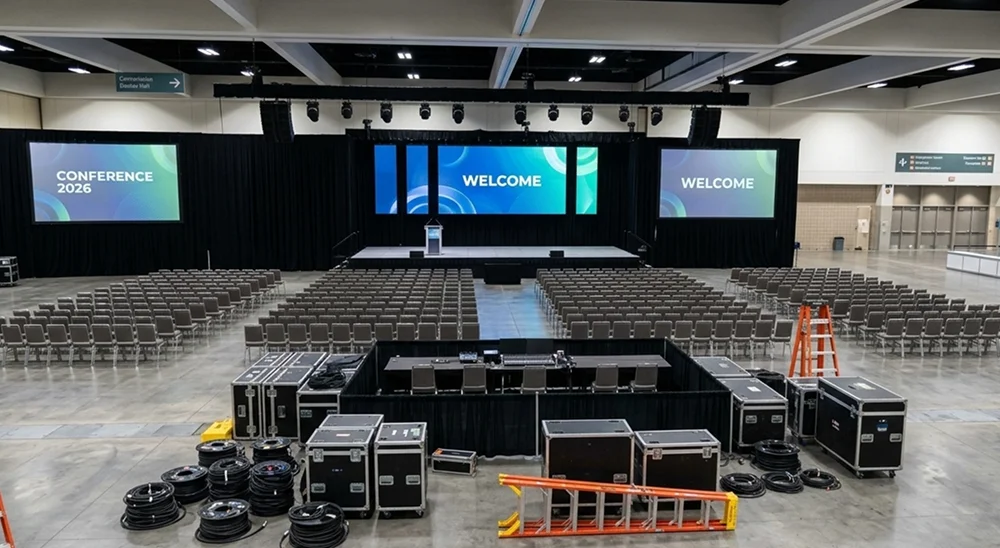 Pre-event setup cleaning